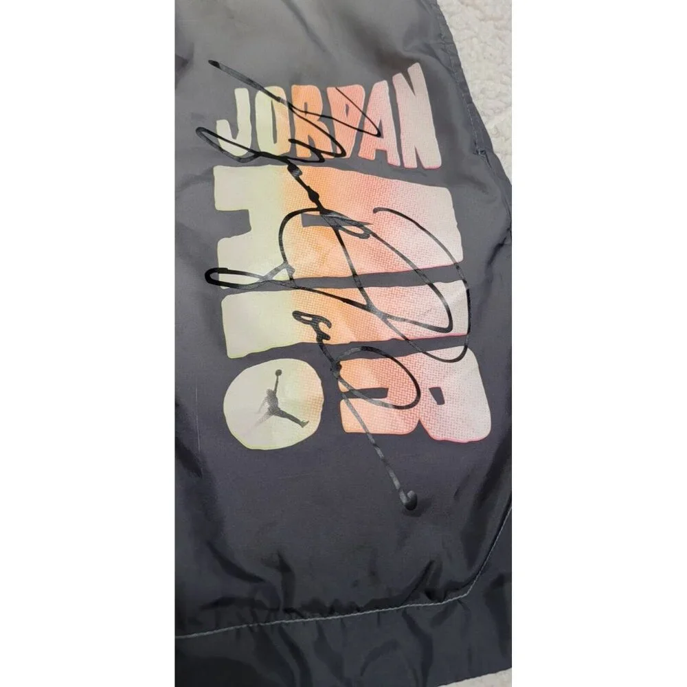 Air Jordan‎ Mens Gray Ombre DNA Poolside Shorts Drawstring Waist Lined Size M